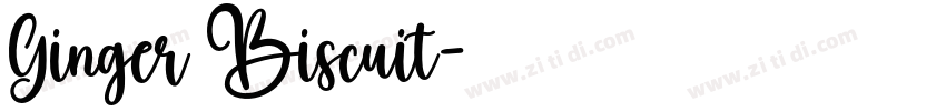 Ginger Biscuit字体转换